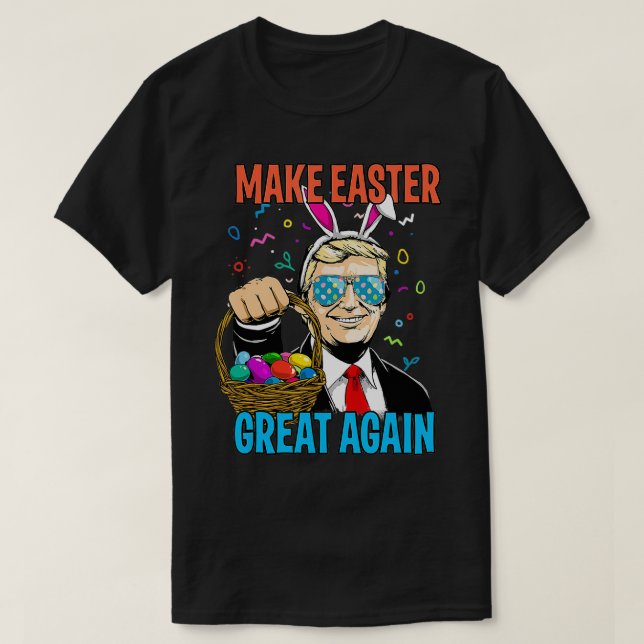 T-shirt Le lapin de Pâques rend Pâques grand à nouveau la  (Design devant)