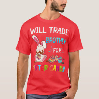 T-shirt Le Lapin Mange Des Oeufs De Chocolat Vont Échanger