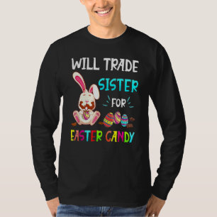 T-shirt Le Lapin Mange Des Oeufs De Chocolat Vont Échanger