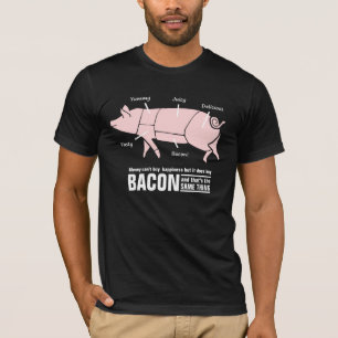 T-shirt Le lard est diagramme drôle de boucher de porc de