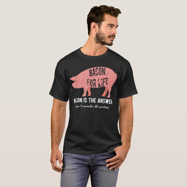 T-shirt Le lard est la réponse (Devant entier)