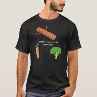 T-shirt Le lard est mon légume préféré (foncé)