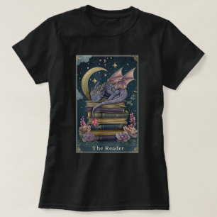 T-shirt Le lecteur Carte Tarot Livre Dragon Imaginaire Boo