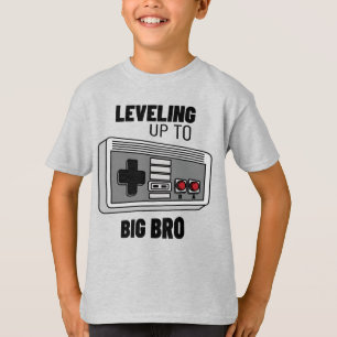 T-shirt Le Leveling To Big Bro Gamer