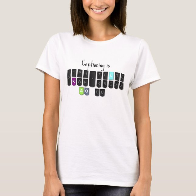 T-shirt Le libelle est les chemises fraîches de clavier de (Devant)