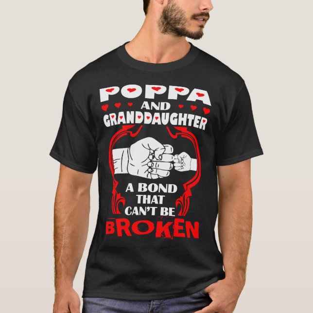 T-shirt Le lien de pépère et de petite-fille qui (Devant)