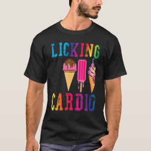T-shirt Le Lique De Cône De Crème De Glace Est Mon Cardio