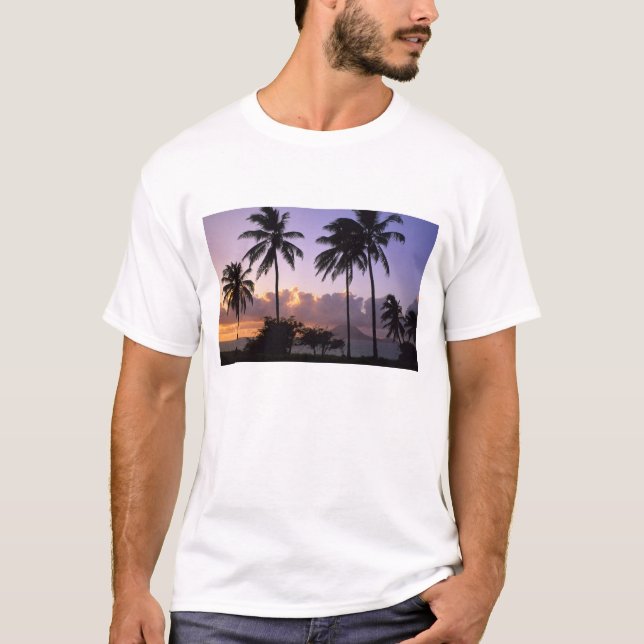 T-shirt Le littoral de Saint-Kitts (Devant)