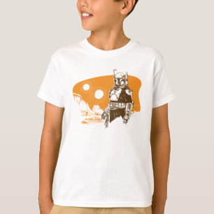 T-shirt Le livre de Boba Fett   Retro Tatooine Vista