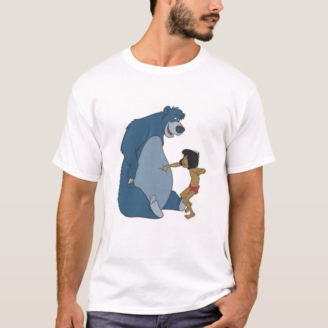 T-shirt Le livre de la jungle Baloo et Mowgli Disney (Devant)