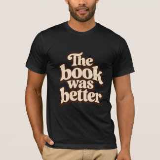 T-shirt Le Livre Était Meilleur Lecteur Rétro Groovy