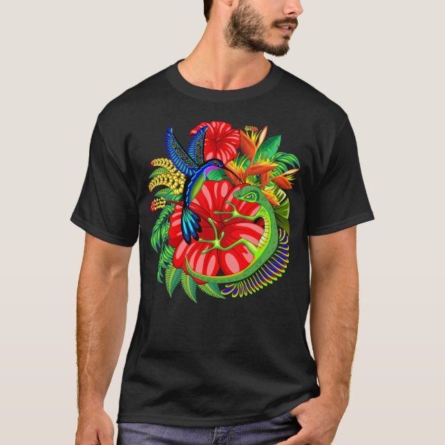 T-shirt Le Lizard et le Colibri (Devant)