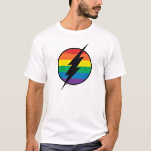 T-shirt Le logo Arc-en-ciel Flash