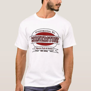 T-shirt Le logo de pierre angulaire