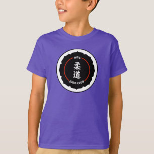 T-shirt Le logo de plaine de club de judo de MTG badine le