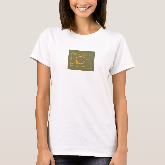 T-shirt Le logo des dames de TRP/adresse de Web (Devant)