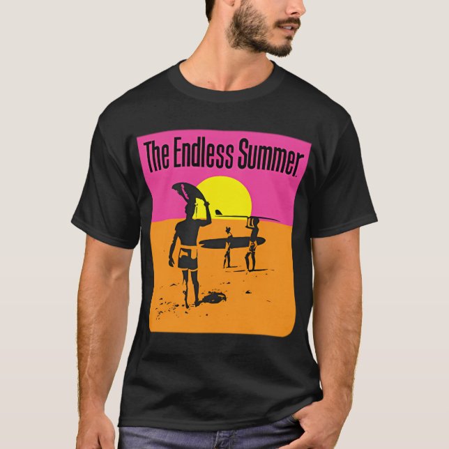 T-shirt Le Logo Du Surf Été 60S Sans Fin (Devant)