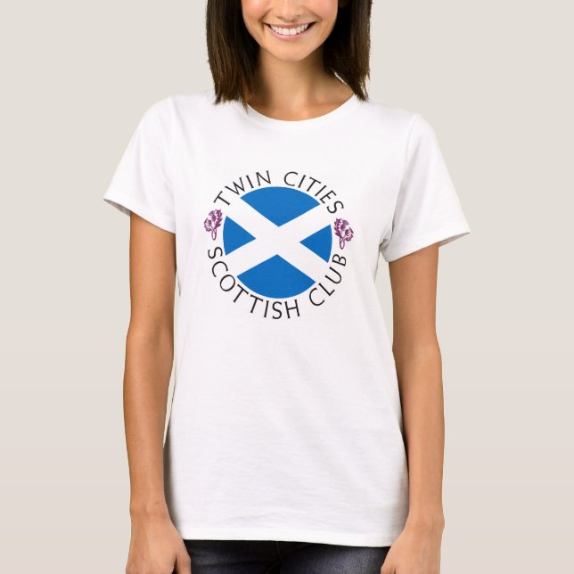T-shirt Le logo officiel de l'écossais de villes jumelles (Devant)