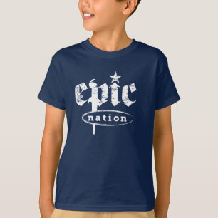 T-shirt "Le logo original de la nation épique" badine le