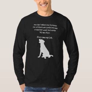 T-shirt Le Long Est Venu Mon Laboratoire Inspirant Chien