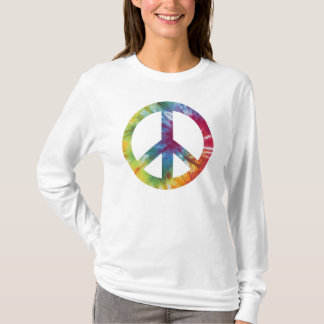 T-shirt Le long tee - shirt gainé de paix des femmes