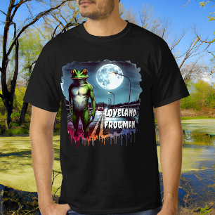 T-shirt Le Loveland Frogman   Ohio Cryptid