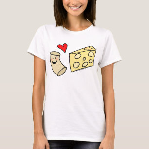T-shirt Le Mac aime le fromage, macaronis mignons drôles 