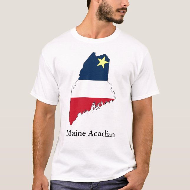 T-shirt Le Maine acadien avec le texte (Devant)