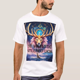 T-SHIRT LE MAJESTUEUX LION D'ANTLER