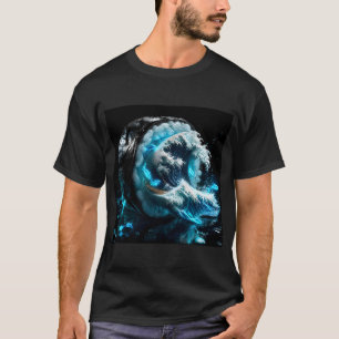 T-shirt Le Maki de la Grande Vague : Esprit d'Hokusai