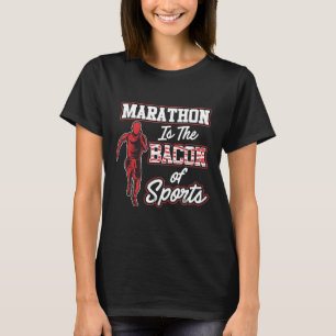 T-shirt Le Marathon Est Le Bacon De Sports Marathon Lover
