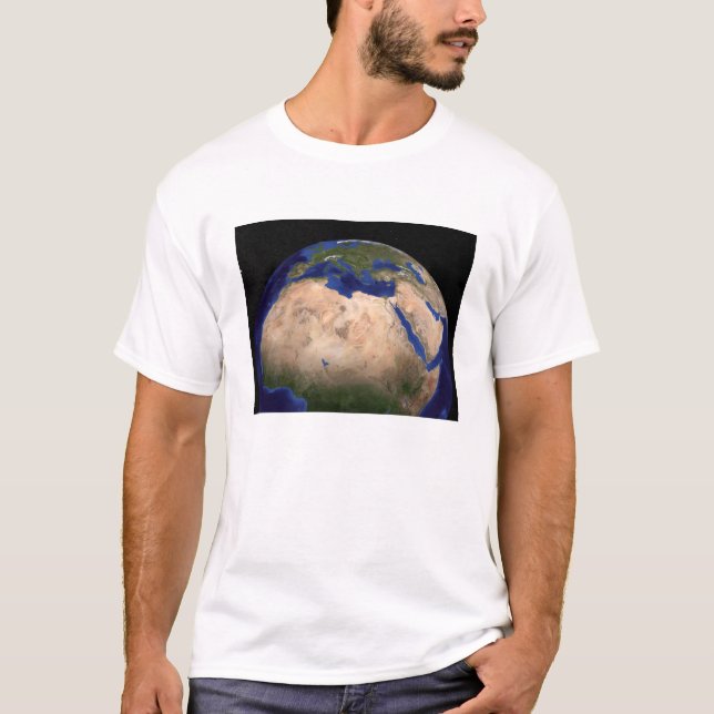 T-shirt Le marbre bleu Nouvelle génération Terre 3 (Devant)