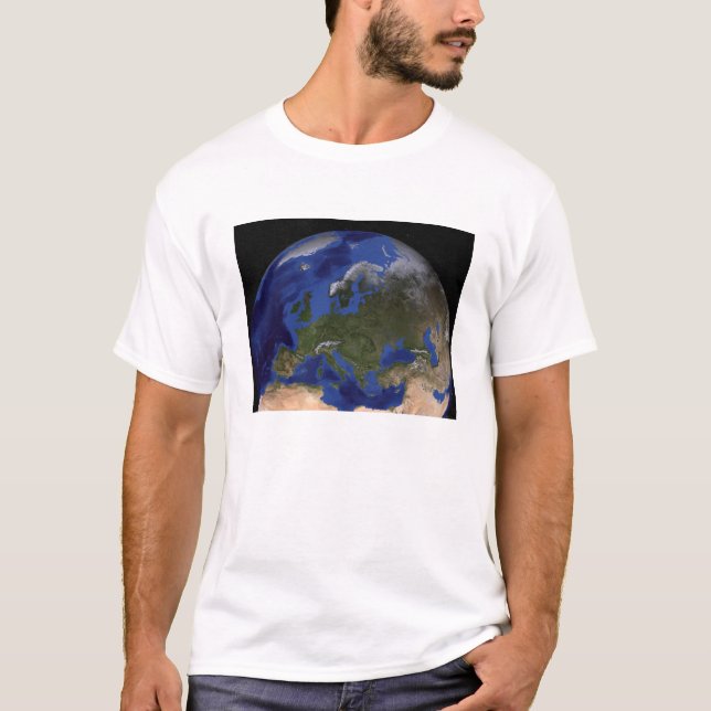 T-shirt Le marbre bleu Nouvelle génération Terre 6 (Devant)