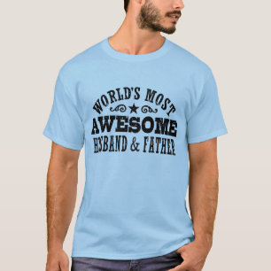 T-shirt Le mari et le père le plus génial du monde