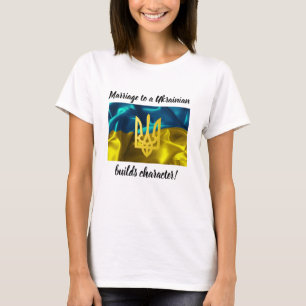T-shirt Le mariage à un Ukrainien établit le caractère