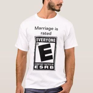 T-shirt Le mariage est coté E pour tous