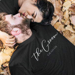 T-shirt Le Marié Personnalisé Chic Moderne Enterrement de 