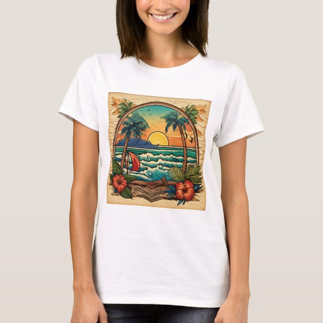 T-shirt "Le marin Jerry a inspiré les femmes de base (Devant)