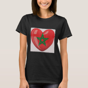 T-shirt Le Maroc est mon pays et est mon coeur yallah ya L