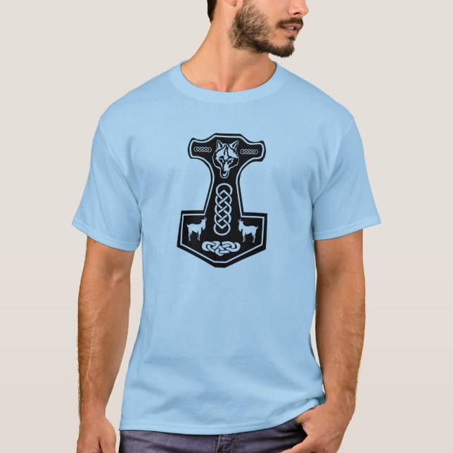 T-shirt Le marteau du Thor païen (Devant)