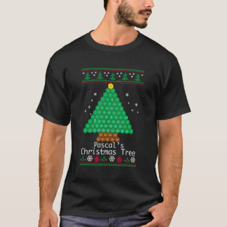 T-shirt Le Mathématiques Du Chandail D'Arbre De Noël Du co