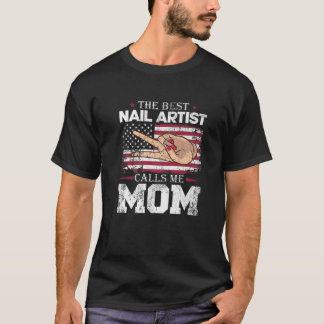 T-shirt Le Meilleur Artiste Nail M'Appelle Maman Vintage N