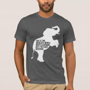 T-shirt Le meilleur cadeau d'éléphant blanc jamais drôle