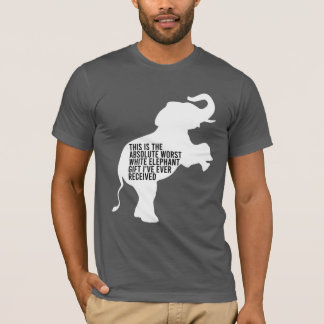 T-shirt Le meilleur cadeau d'éléphant blanc jamais drôle