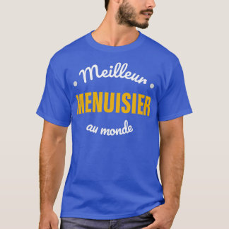T-shirt Le meilleur charpentier au monde Papa Papi Mens Gi