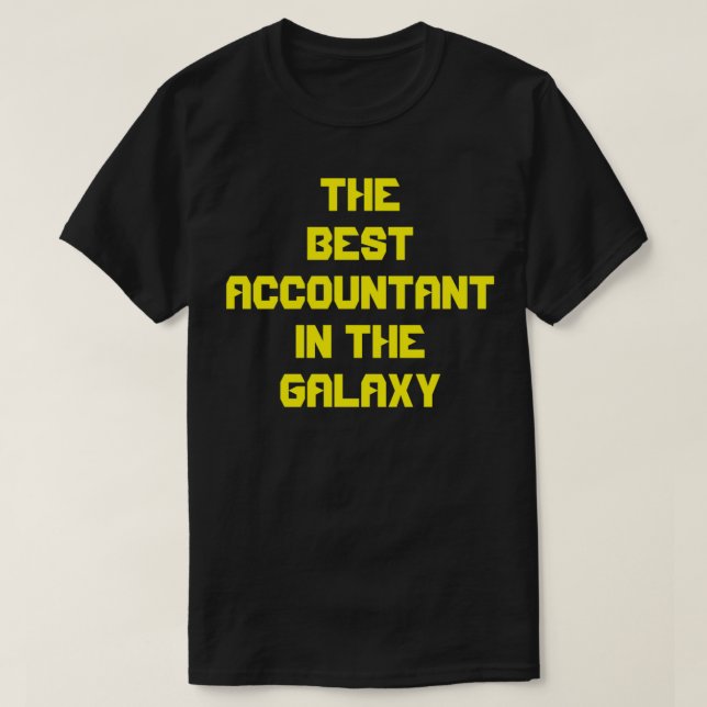 T-shirt Le Meilleur Comptable De La Galaxie (Design devant)