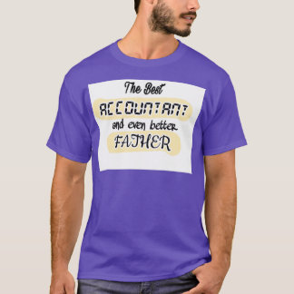 T-shirt Le meilleur comptable et encore mieux fathercompta