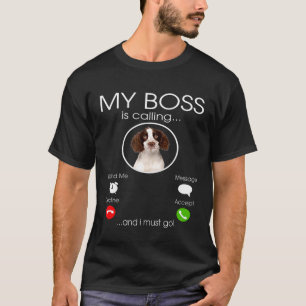 T-shirt Le Meilleur Espagnol Springer Anglais Appelle Et J