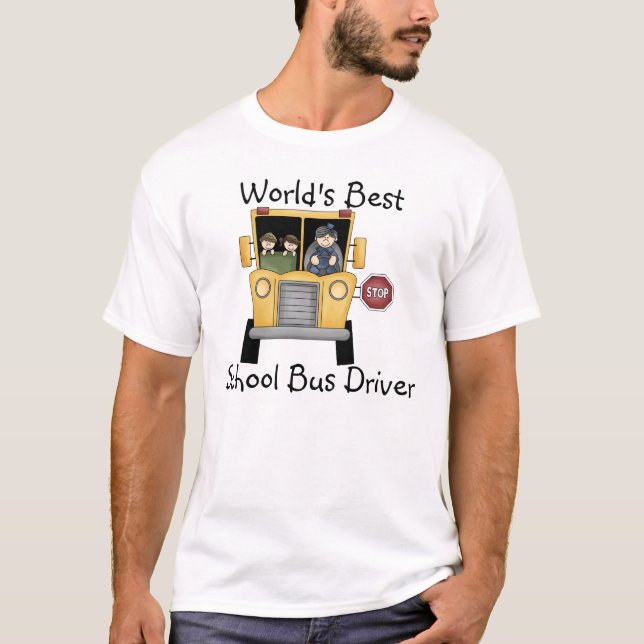 T-shirt Le meilleur habillement de coutume de chauffeur (Devant)