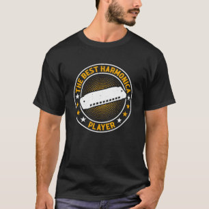 T-shirt Le meilleur harmoniciste du Joueur Harmonica Jouer